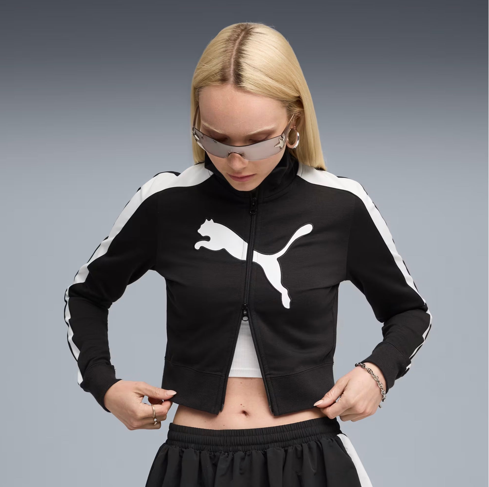 PUMA - FUTURE.PUMA.ARCHIVE T7 Slim Cropped Track Jacket Women Black
