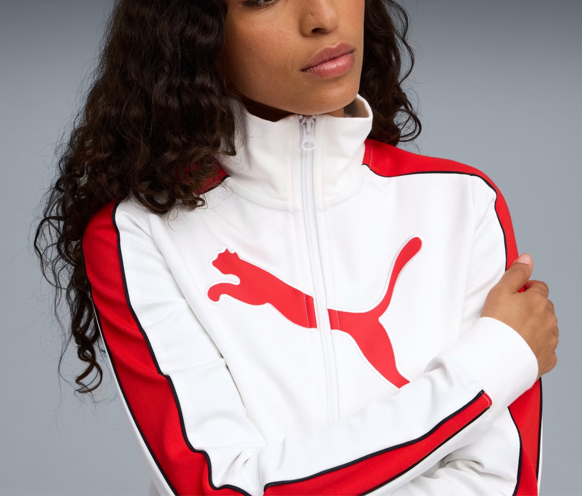 PUMA - FUTURE.PUMA.ARCHIVE T7 Slim Cropped Track Jacket Women Red