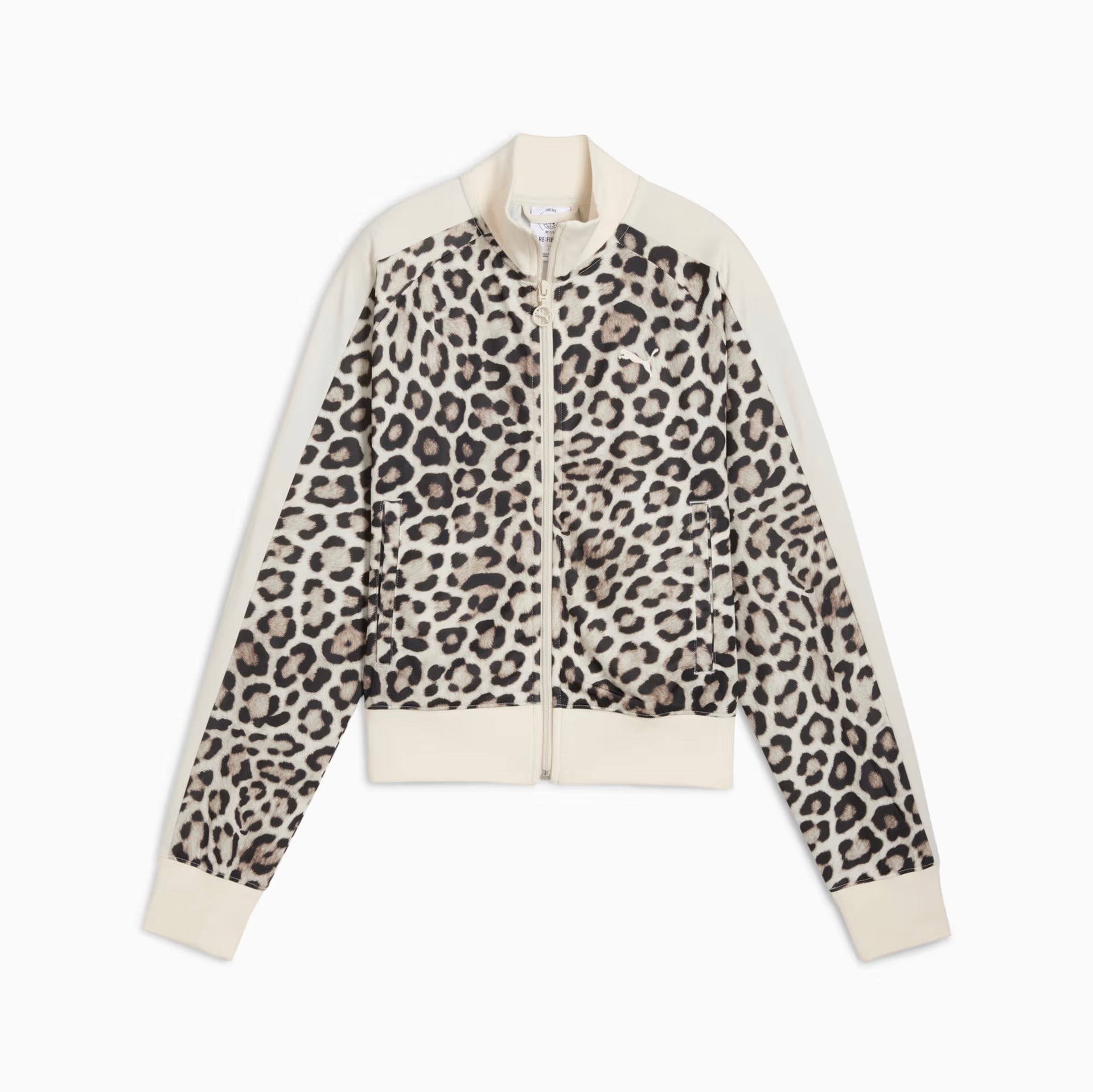 PUMA - T7 LEO LUXE All-Over Print Short Track Jacket Women Alpine Snow-Ice Coffee