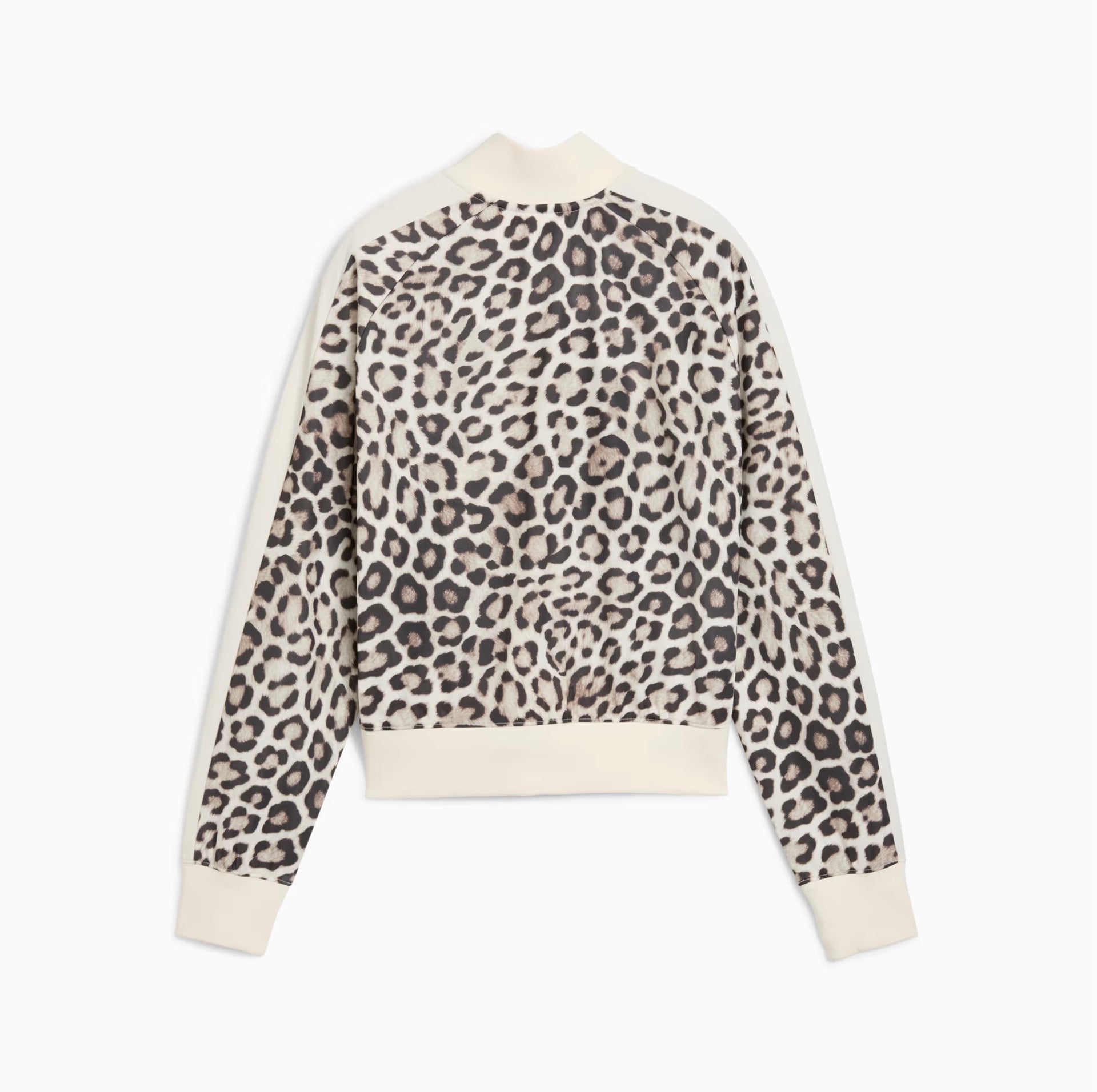 PUMA - T7 LEO LUXE All-Over Print Short Track Jacket Women Alpine Snow-Ice Coffee