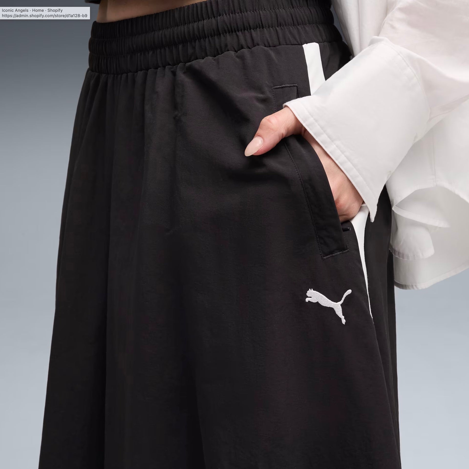 PUMA - T7 Woven Midi Skirt Women Black