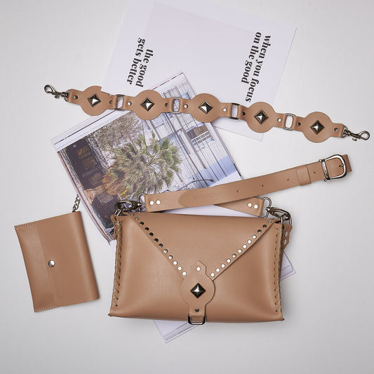 Individual Art Leather - "It's now or never" Mocha Nickel