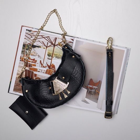 Individual Art Leather - "Walking on sunshine" Black Nickel