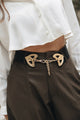 Individual Art Leather - "Keepshake" belt Black Gold