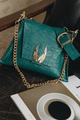 Individual Art Leather - "Wings Small" Forest Gold