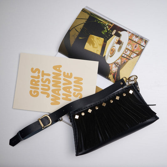 Individual Art Leather - "Dance away" Black Gold