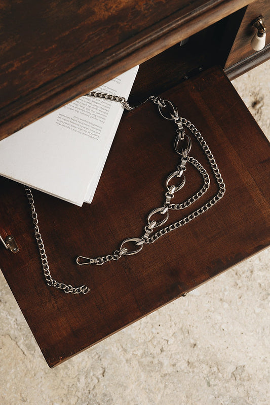 Individual Art Leather - "Aurora" belt Nickel