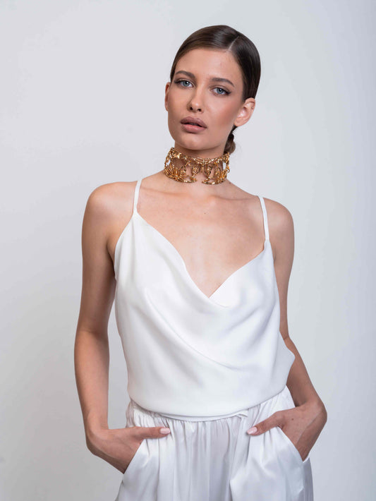 CAPETANISSA - Cleta Top White