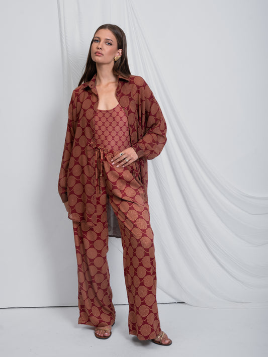 CAPETANISSA - Costa Pants Bordeaux