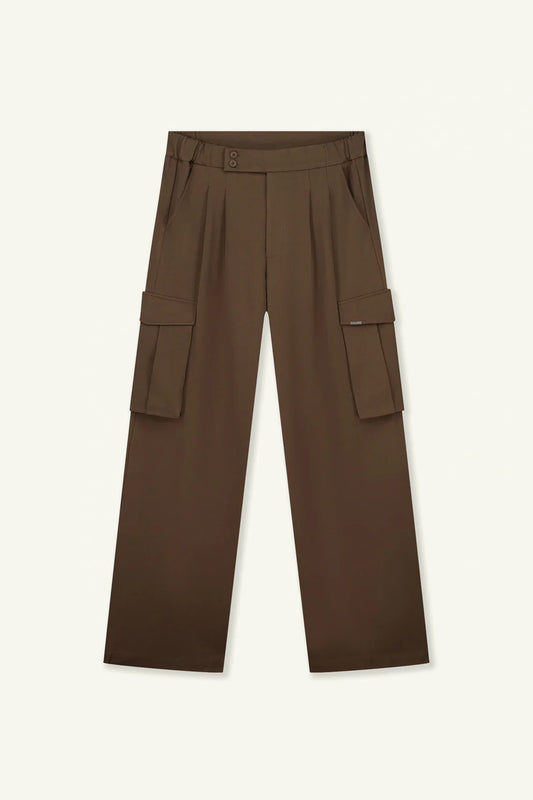 DWC - Oishi Japanese Pleated Pants Brown