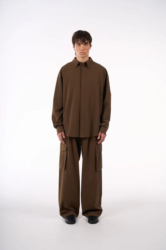 DWC - Masaharu Japanese Overshirt Brown