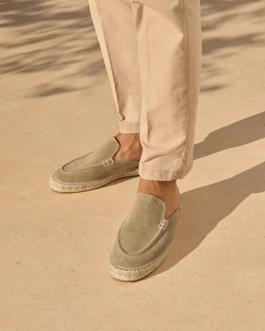 MANEBI - Suede Traveler Loafers Mules Hamptons Forest