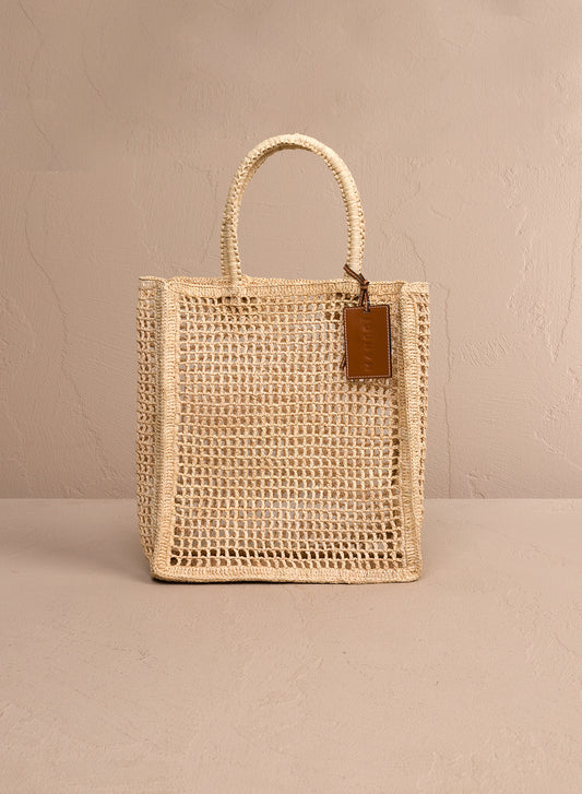 MANEBI - Handcrafted Raffia Net Bag