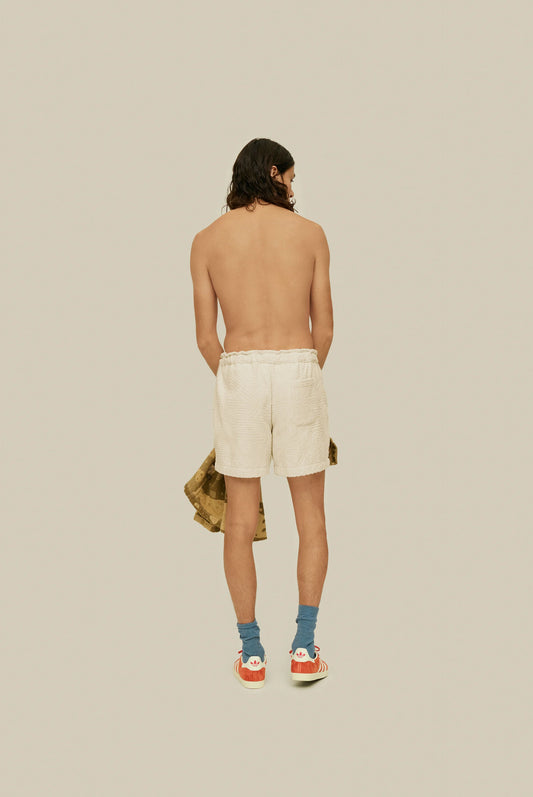 OAS - Cream Golconda Terry Shorts