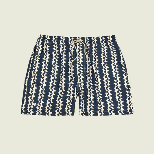 OAS - Blue Scribble Swim Shorts