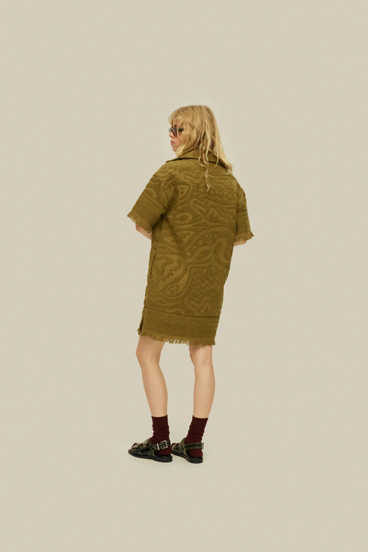 OAS - Olive Aya Terry Dress