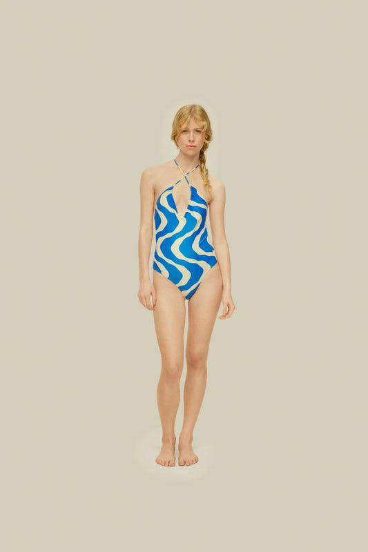 OAS - Blue Rippling Iodio Bathing Suit