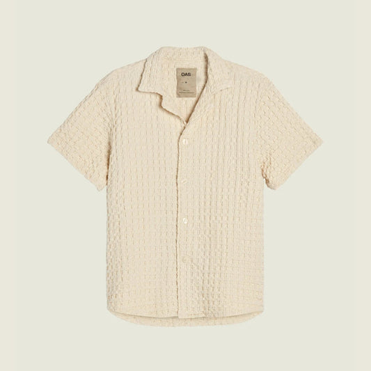 OAS - Ecru Cuba Waffle Shirt