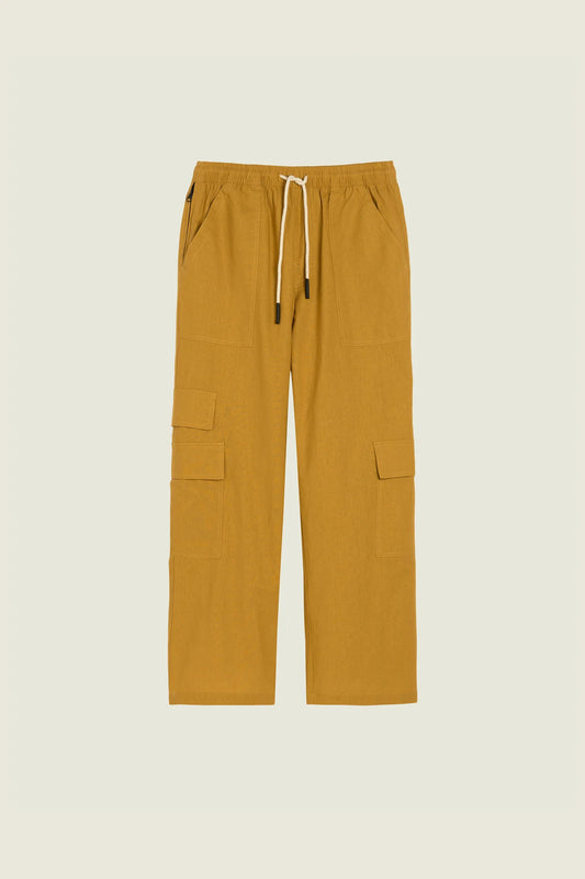 OAS - Mustard Cargo Linen Pants