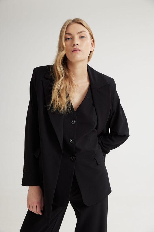 4TAILORS - Ember Oversized Blazer Black