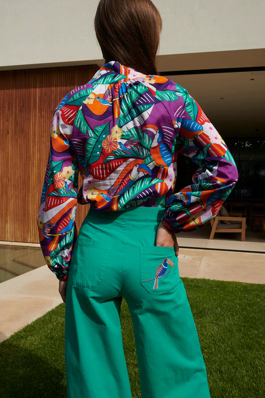 PAOLITA - Lido Green Nautical Trousers