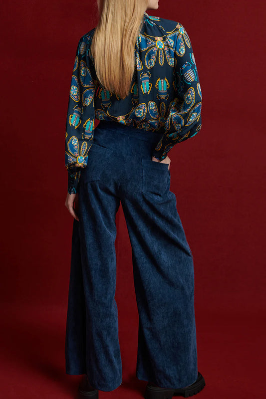 PAOLITA - Petrol Nautical Trousers