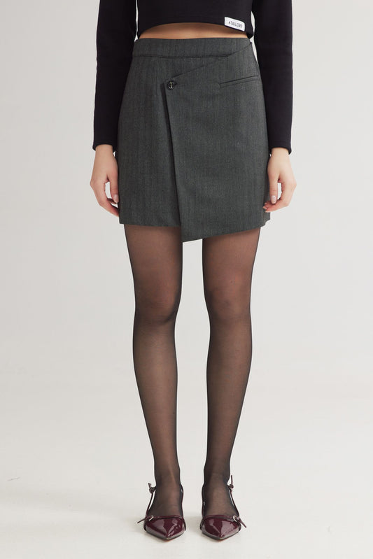 4TAILORS - In Motion Skirt Grey