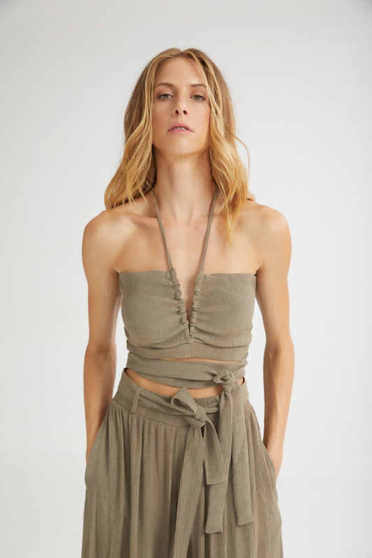 4TAILORS - The Breeze Bustier Khaki