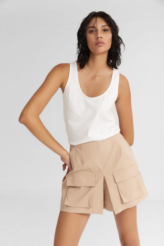 4TAILORS - The Scoop Shorts Beige