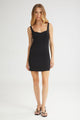 4TAILORS - The Sprinkles Mini Dress Black