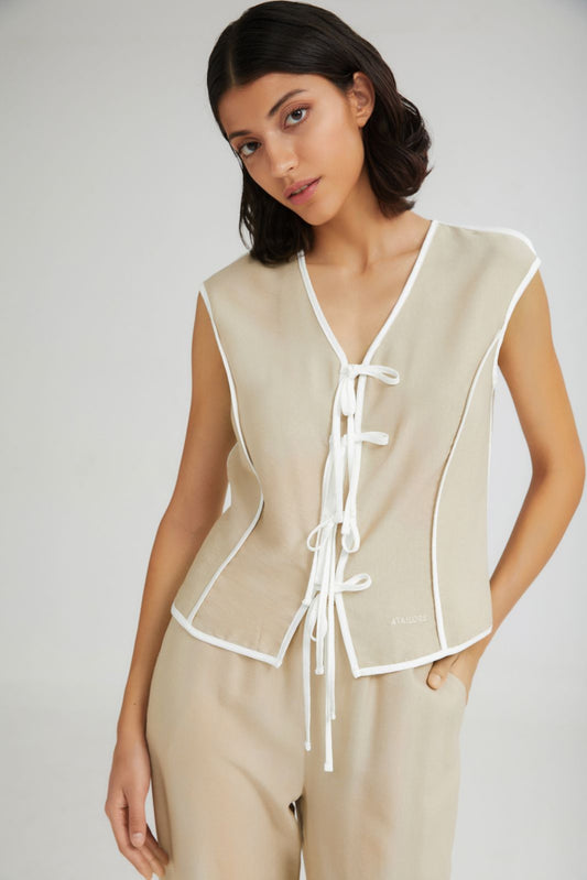 4TAILORS - The Sundae Top Beige