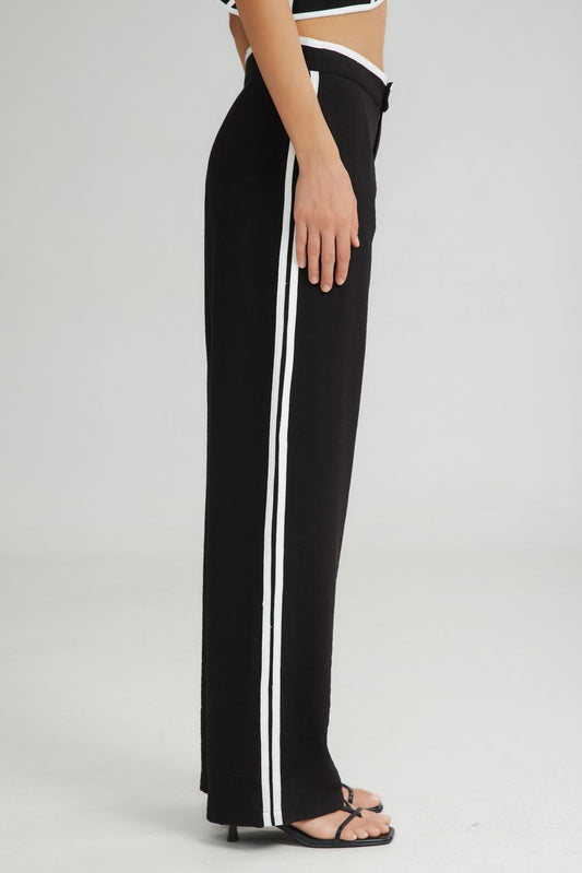4TAILORS - The Sundae Wide Pants Black
