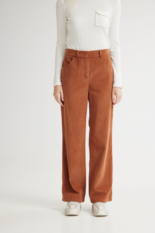 4TAILORS - Rural Corduroy Pants Brown
