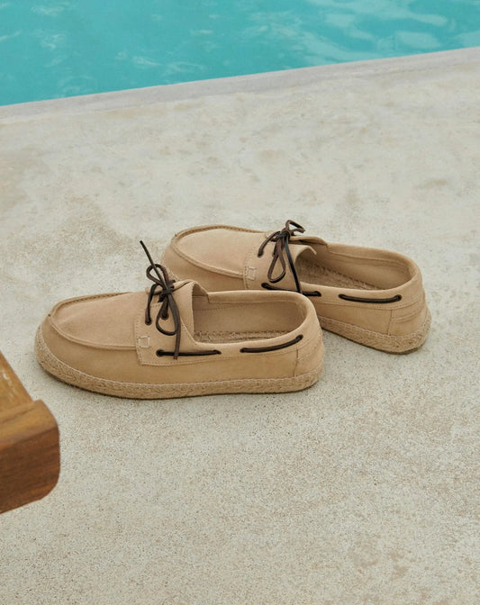 Suede Boat-Shoes Espadrilles Hamptons