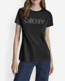 DKNY - T-Shirt Black with Logo Straight