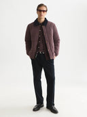 SCOTCH & SODA - Quilted Geo Jacket Raisin