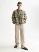 SCOTCH & SODA - Checked Overshirt Dark Forest