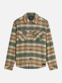 SCOTCH & SODA - Checked Overshirt Dark Forest