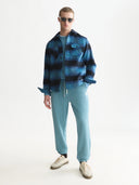 SCOTCH & SODA - Checked Overshirt Sky Captain