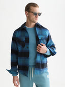 SCOTCH & SODA - Checked Overshirt Sky Captain