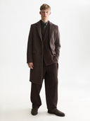 SCOTCH & SODA - Checked Tailored Coat Brown