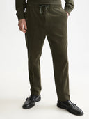 SCOTCH & SODA - Corduroy Cotton Pants Forest Night