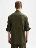 SCOTCH & SODA - Corduroy Cotton Shirt Forest Night
