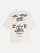 SCOTCH & SODA - Front And Back Artwork Loose Fit T-Shirt Eggnog