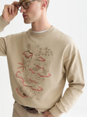 SCOTCH & SODA - Front Embroidered Artwork Relaxed-Fit Sweatshirt