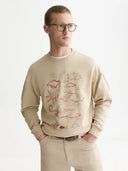 SCOTCH & SODA - Front Embroidered Artwork Relaxed-Fit Sweatshirt