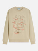 SCOTCH & SODA - Front Embroidered Artwork Relaxed-Fit Sweatshirt