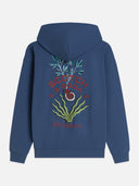 SCOTCH & SODA - Front And Back Artwork Regular-Fit Zip Hoodie Blue