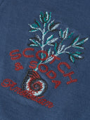 SCOTCH & SODA - Front And Back Artwork Regular-Fit Zip Hoodie Blue