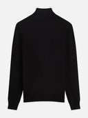 SCOTCH & SODA - Embroidered Logo Turtleneck Knit Pullover Black
